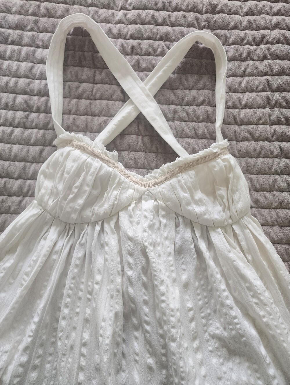 Free People Free-Est Coconut Milk Ivory Poppy Midi Dress XS NWT Whimsygoth Boho - Picture 4 of 16
